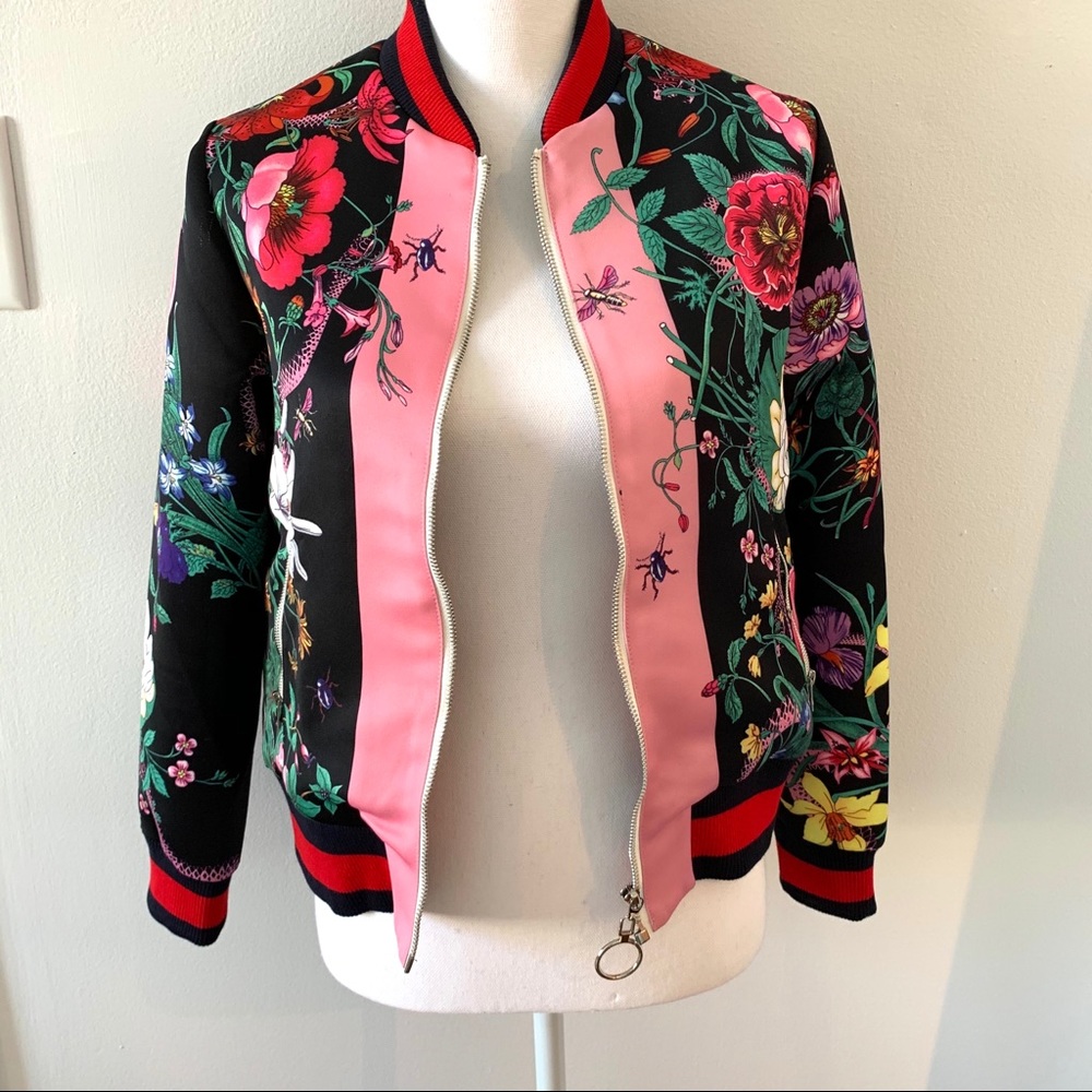 Floral Bomber Jecket